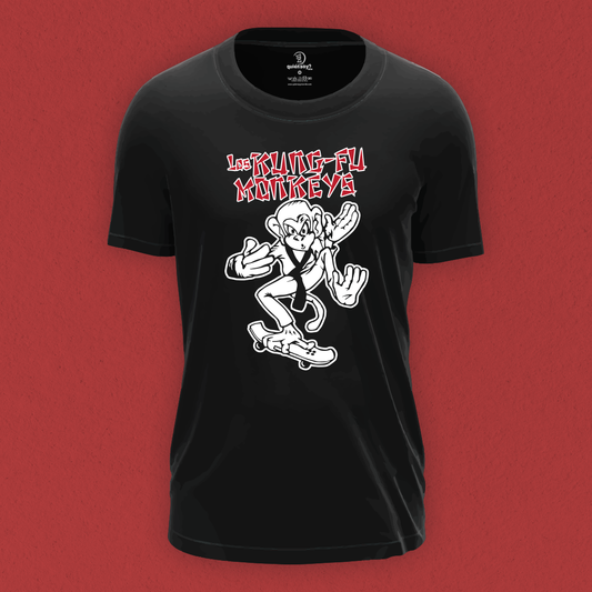 Los Kung Fu Monkeys Playera con Pin Metálico